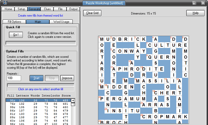 Crossword Puzzle Generatoree Download High Creator Maker For Mac